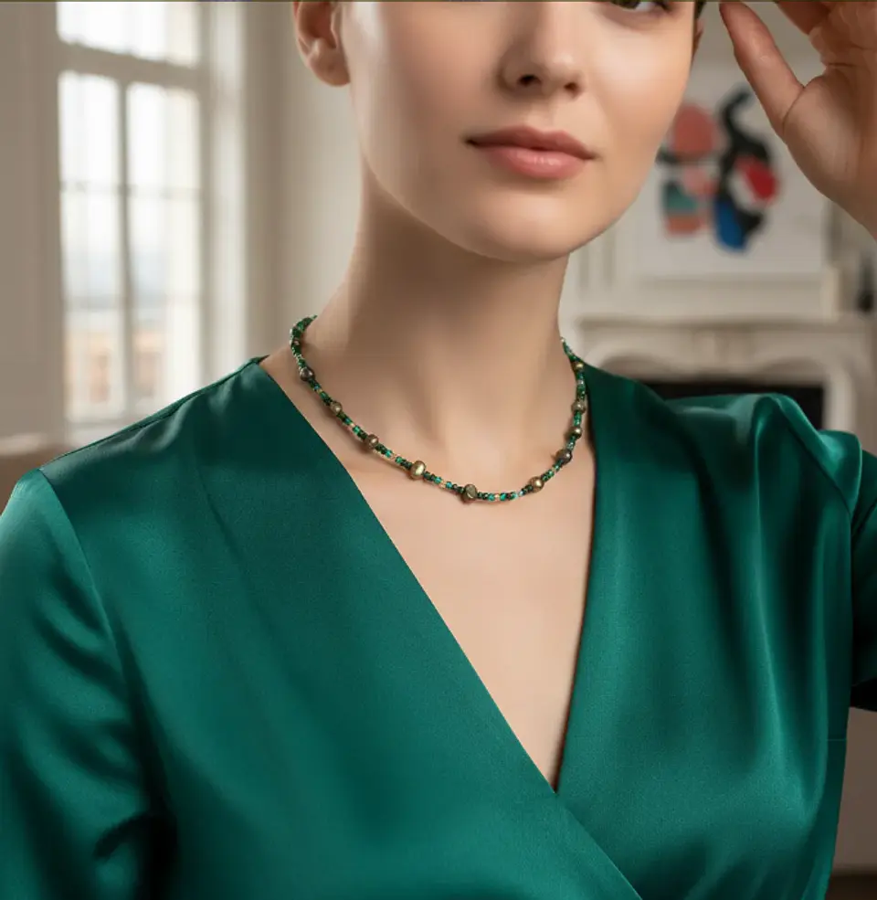 Collar Ann verde 1