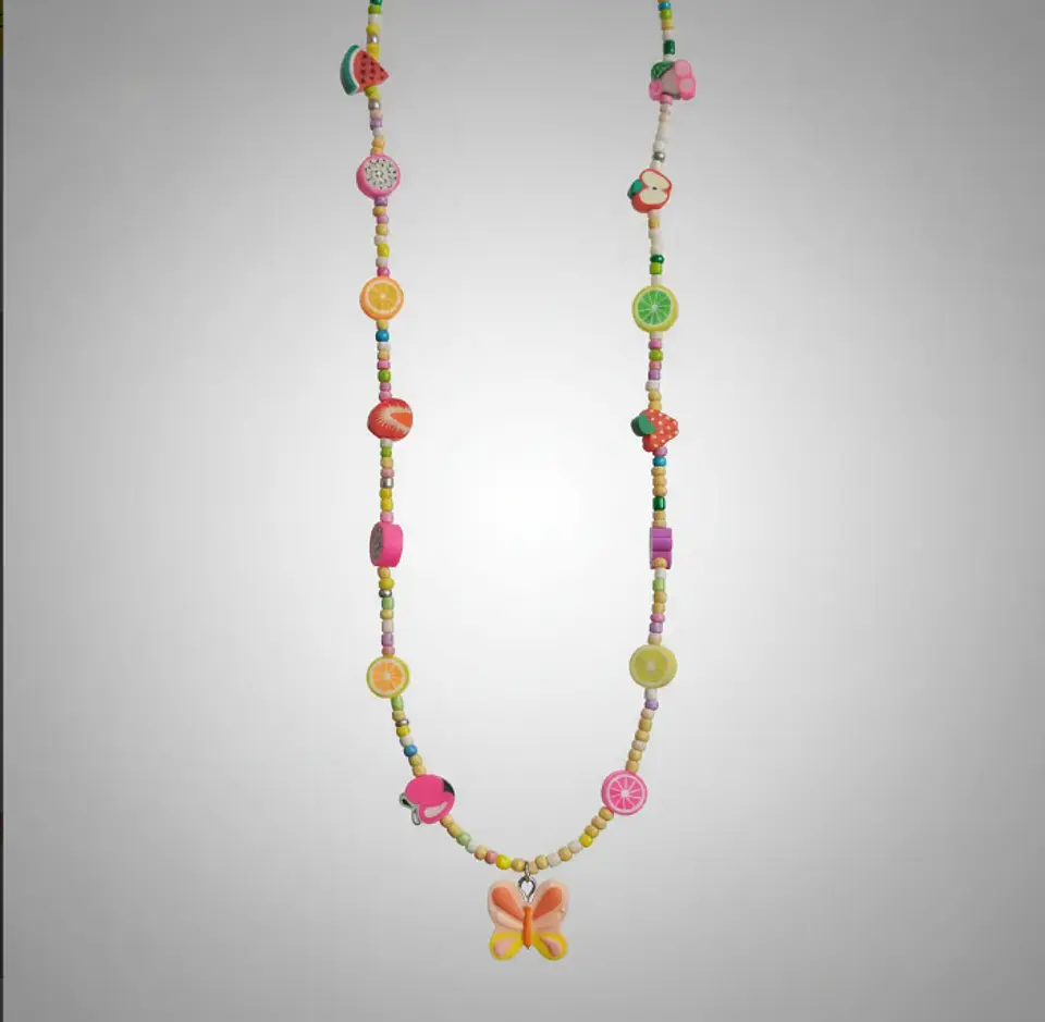 Collar infantil Mariposa rosa 3