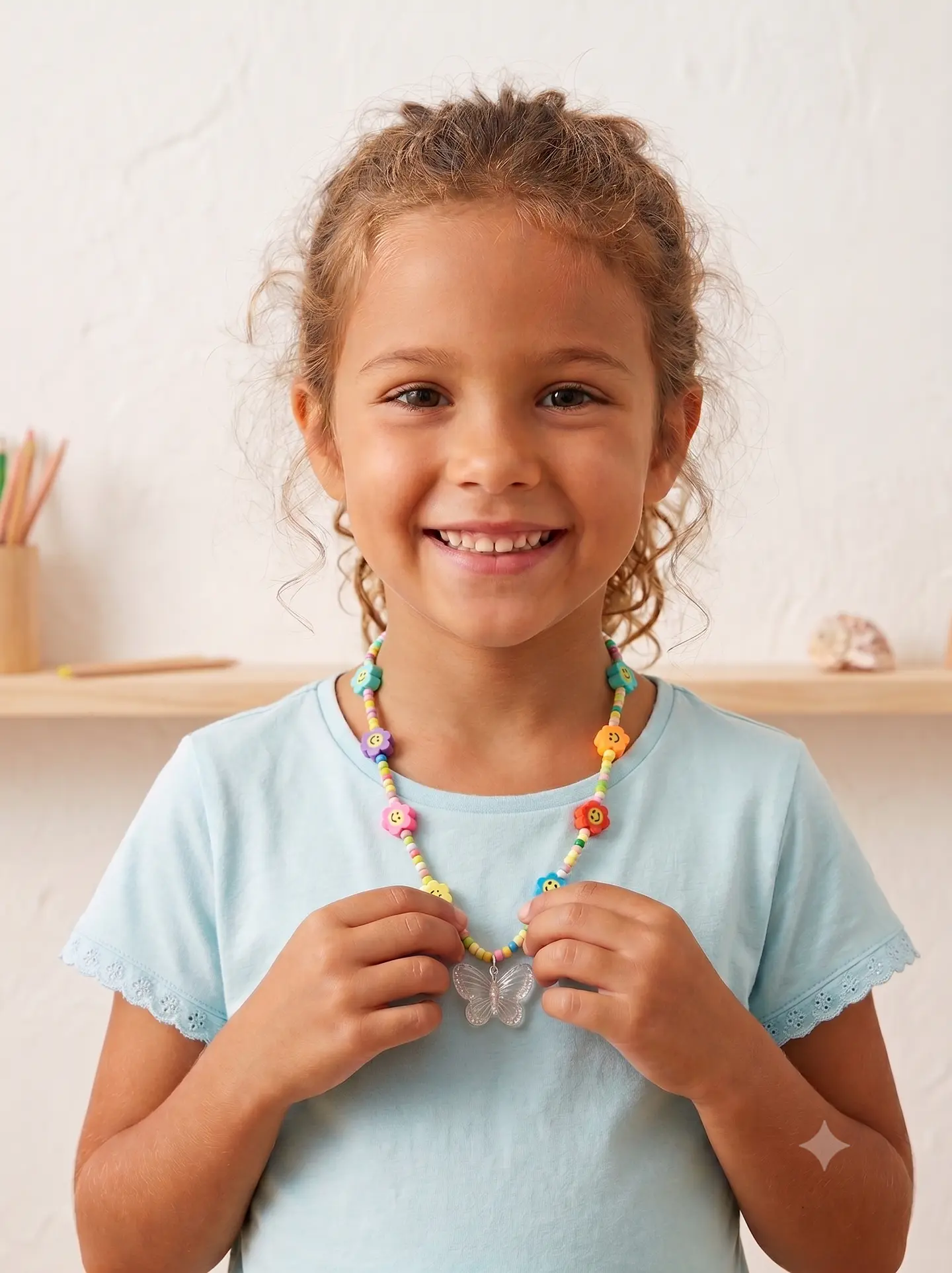 Collar kids mariposa brillante 1