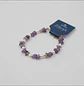Pulsera Trinidad amatista y perlas de rio - Miniatura 3
