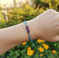 Pulsera Luisa Amatista, pirita e hilo calipso - Miniatura 1