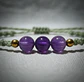 Pulsera Luisa Amatista, pirita e hilo encerado verde claro - Miniatura 2