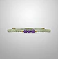 Pulsera Luisa Amatista, pirita e hilo encerado verde claro - Miniatura 3