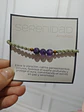 Pulsera Luisa Amatista, pirita e hilo encerado verde claro - Miniatura 4