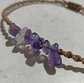 Pulsera Luisa Chip de Amatista e hilo café claro - Miniatura 2