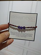 Pulsera Luisa Amatista, pirita e hilo burdeo - Miniatura 4