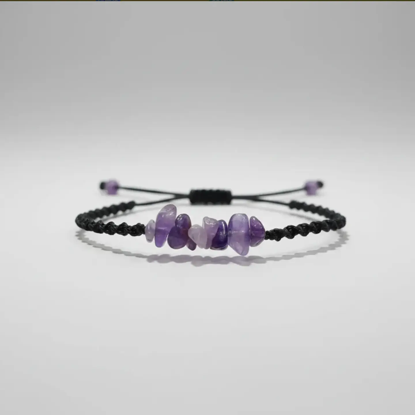 Pulsera Luisa Amatista e hilo negro 3
