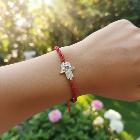Pulsera Luisa Mano de fátima enchapada en plata