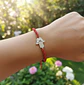 Pulsera Luisa Mano de fátima enchapada en plata - Miniatura 1