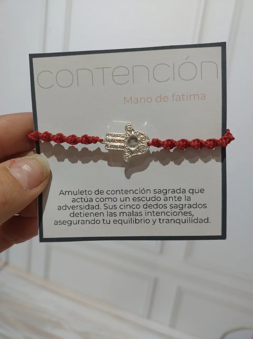 Pulsera Luisa Mano de fátima enchapada en plata 3