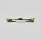 Pulsera Luisa Cuarzo rosa, pirita con hilo verde musgo - Miniatura 2