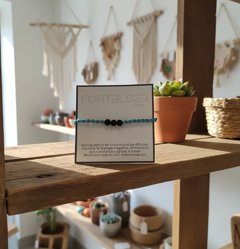 Pulsera Luisa Onix hilo calipso