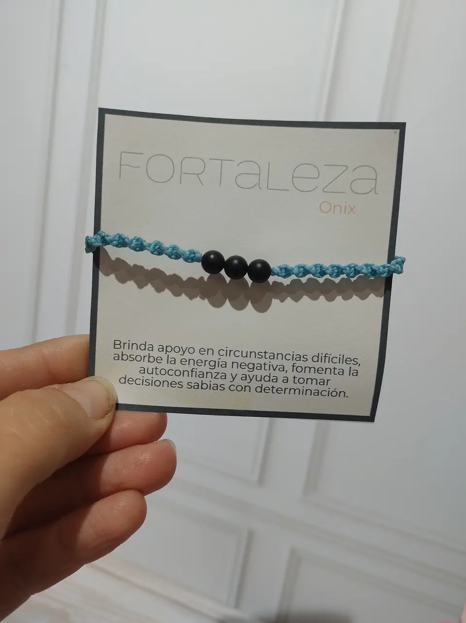 Pulsera Luisa Onix hilo calipso 2