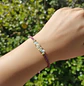 Pulsera Luisa Chip Amazonita con hilo morado - Miniatura 1
