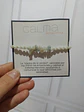 Pulsera Luisa amazonita chip e hilo celeste con destellos - Miniatura 3