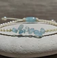 Pulsera Luisa Aguamarina hilo celeste con destellos - Miniatura 2