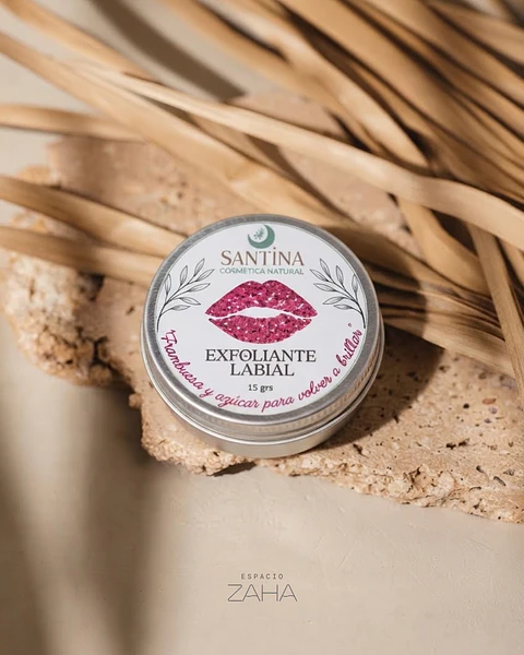 Exfoliante Labial de Azúcar y Frambuesa – Santina Cosmética Natural