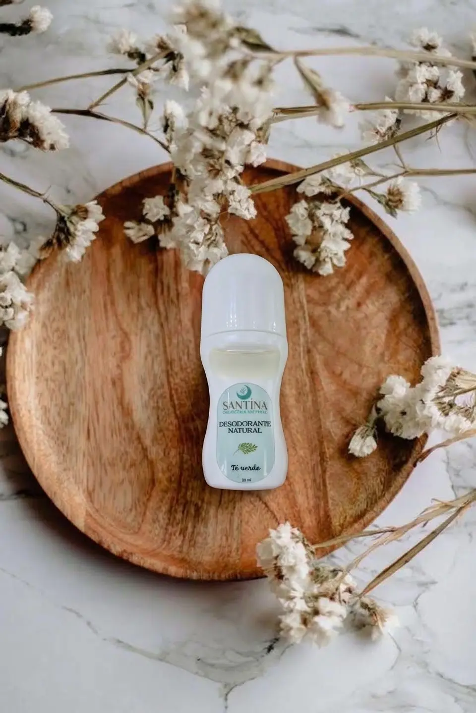 Desodorante Natural Roll On Té Verde – Santina Cosmética Natural    1