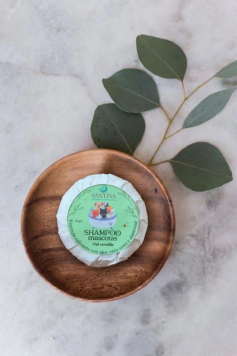 Shampoo Sólido Mascotas Piel Sensible – Santina Cosmética Natural