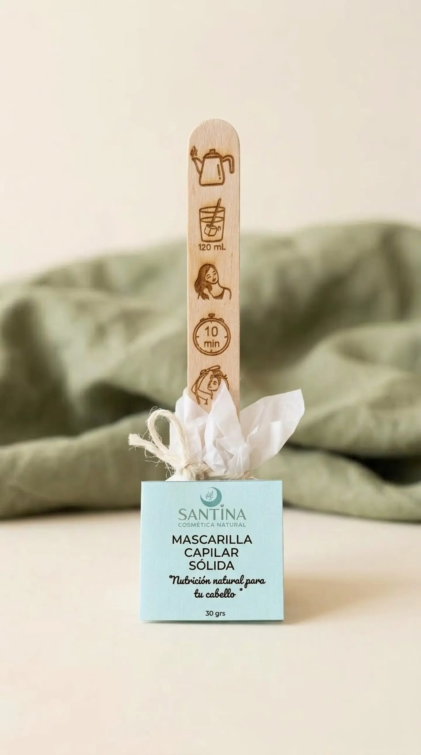 Mascarilla Capilar Sólida – Santina Cosmética Natural 1