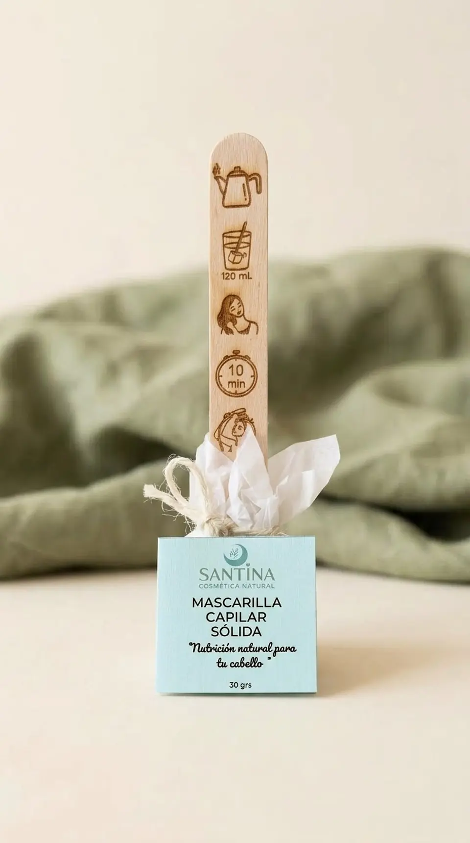 Mascarilla Capilar Sólida – Santina Cosmética Natural 1