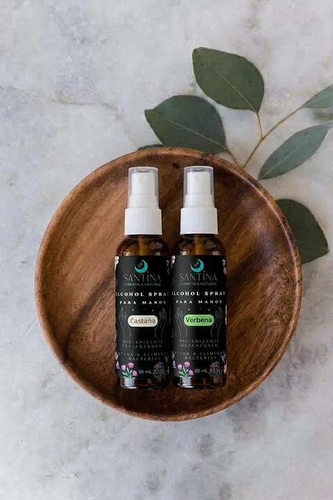 Alcohol Spray Desinfectante de Manos – Santina Cosmética Natural