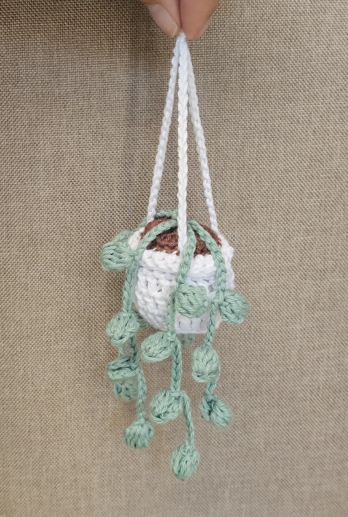 colgante planta crochet