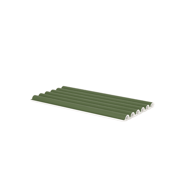 Caja con 7.42 m² Indoor Panel Redondo Color Verde