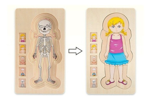 Puzzle 5 capas niña