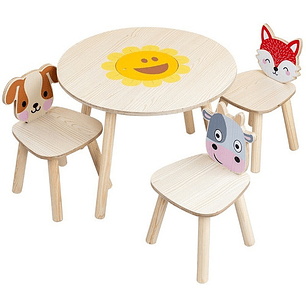 Set De Mesas Y Sillas