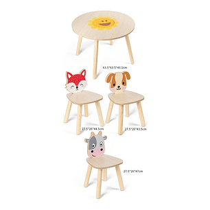 Set De Mesas Y Sillas