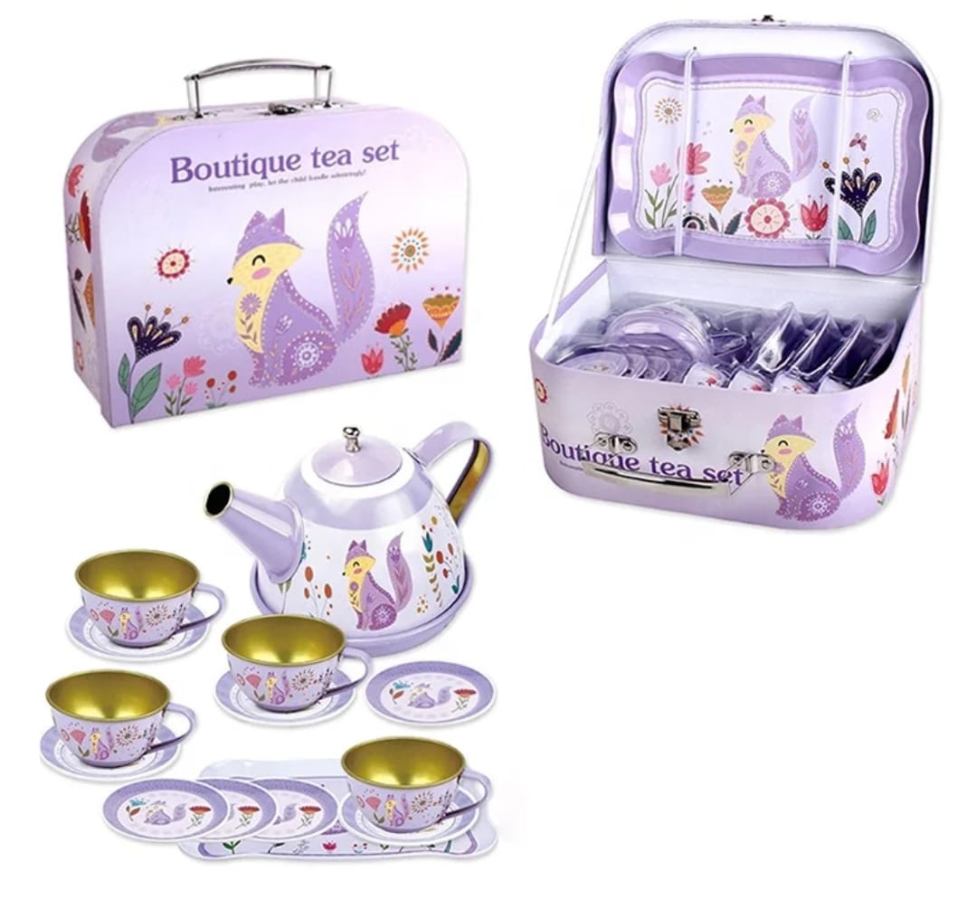 Set de Te Metal Maleta