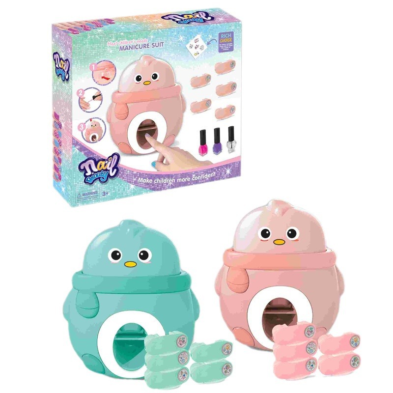 Set Manicure Floral - Rosado