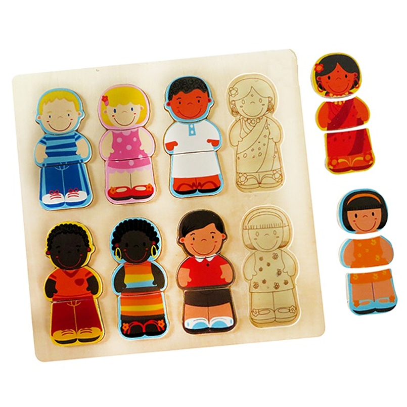 Puzzle Tabla Etnias Encaje 1