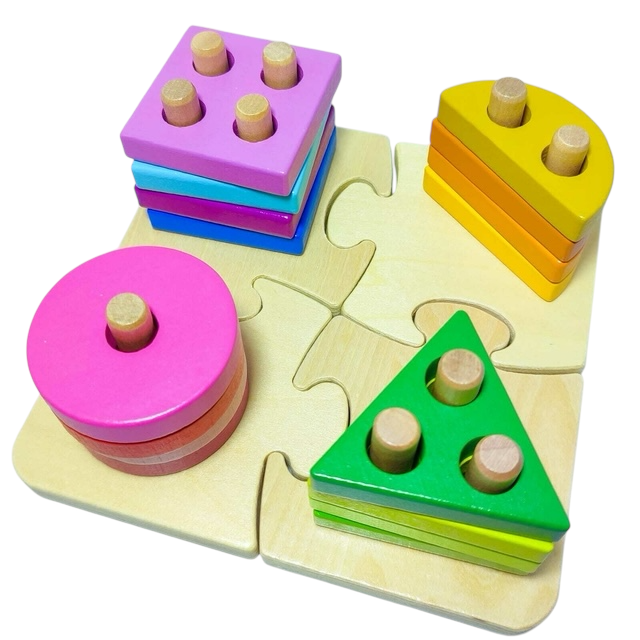 Puzzle encaje - formas y tamaños