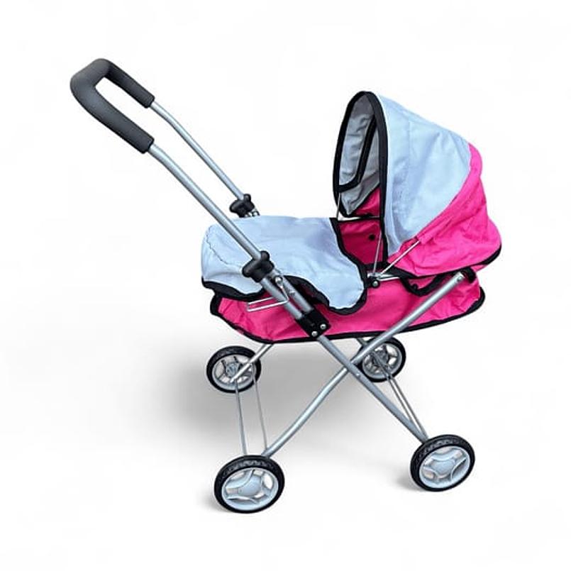 Coche Para Muñecas Niñas Bebe Juguete Rosado 1