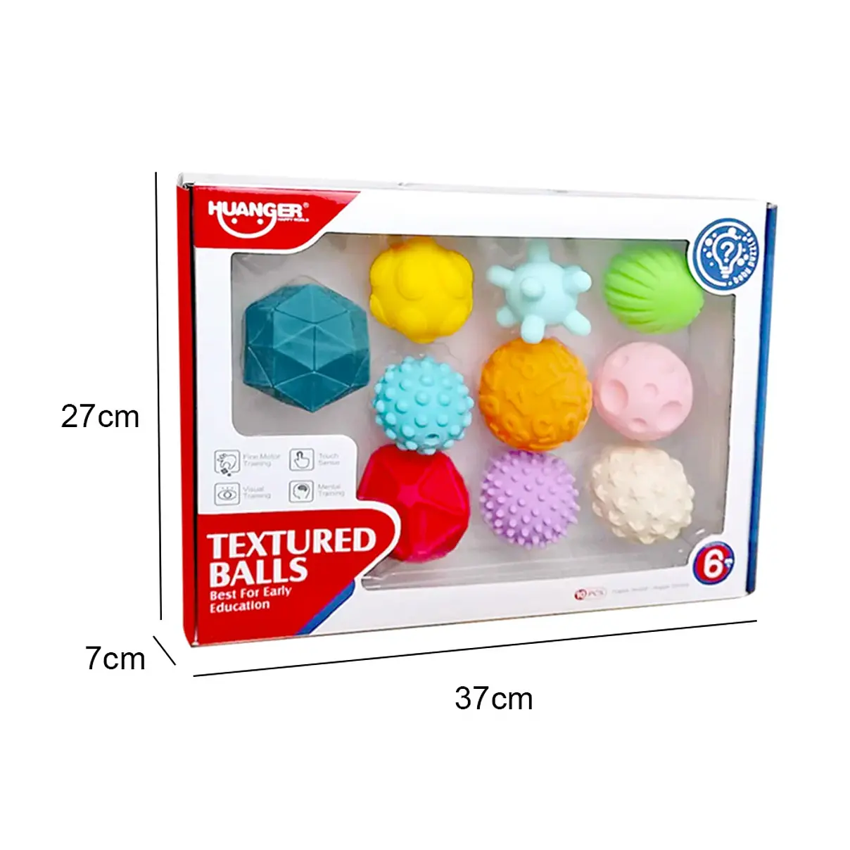 Pelotas Sensoriales con Textura 10 pcs bebe 2