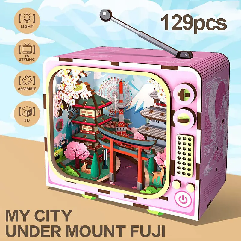 Puzzle 3D Monte Fuji 129 piezas 2