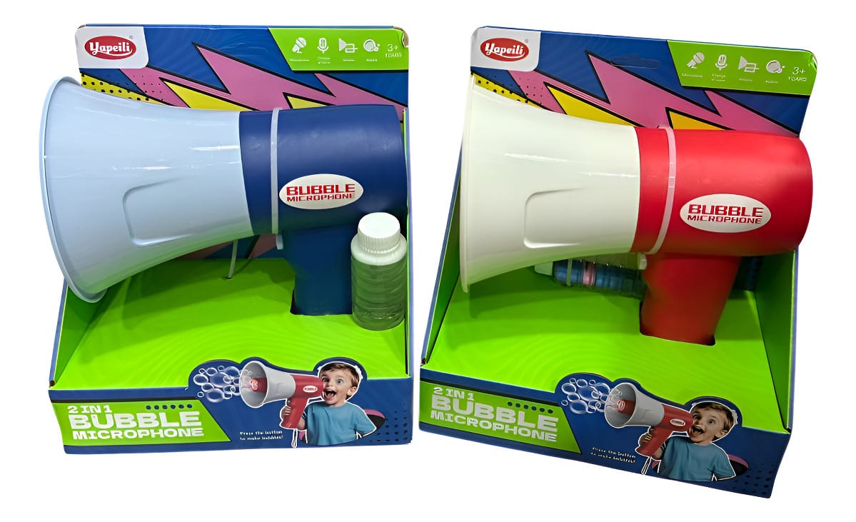 Megafono con Burbujas