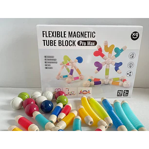Tubo Flexible Magnético 26 Piezas iman flex