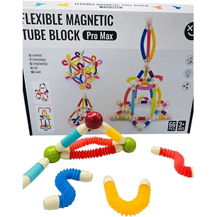 Tubo Flexible Magnético 66 Piezas iman flex
