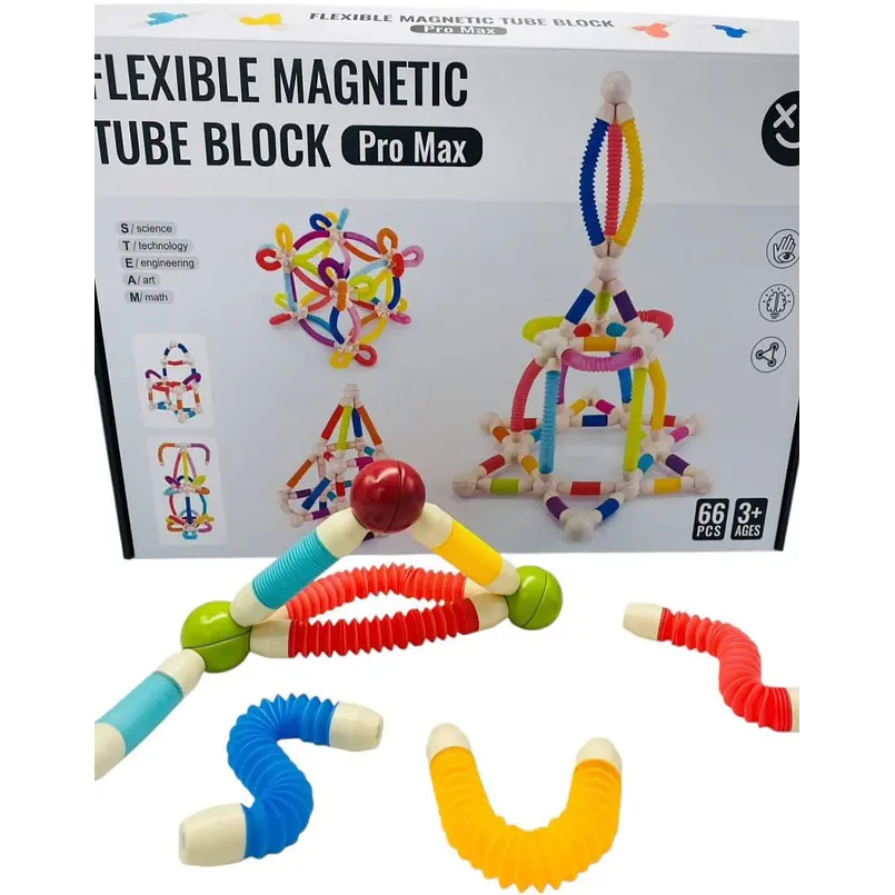 Tubo Flexible Magnético 66 Piezas iman flex 1