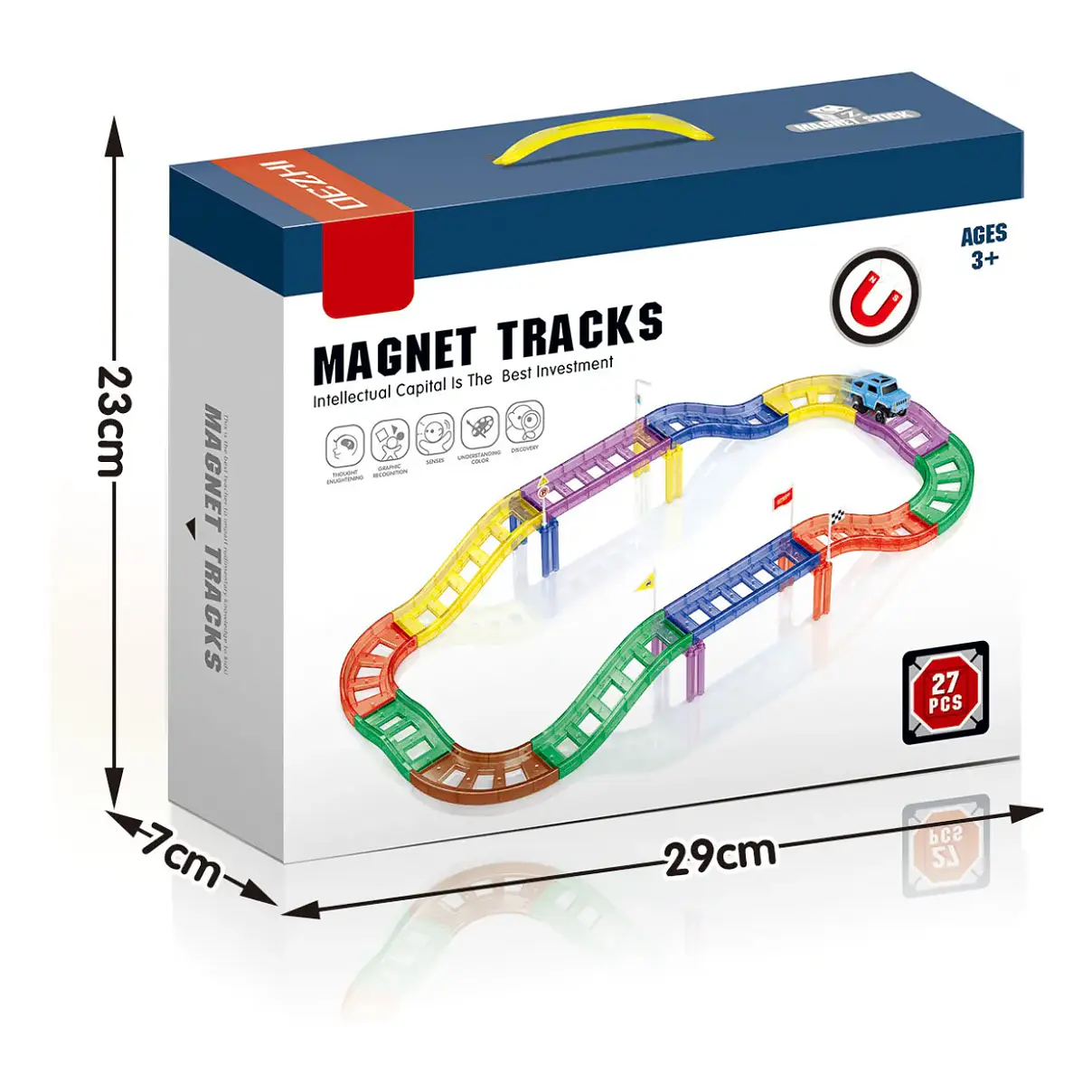 Pista Magnetica 27 Piezas 3