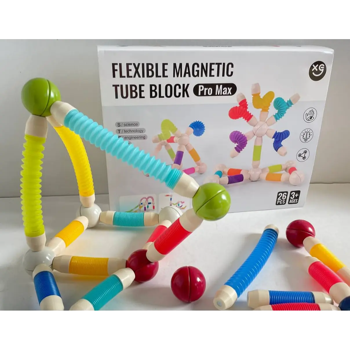 Tubo Flexible Magnético 26 Piezas iman flex 2