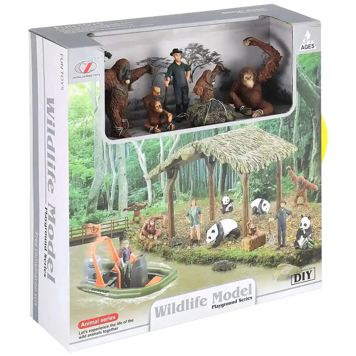 Set Vida Silvestre Primates y Osos Panda 1