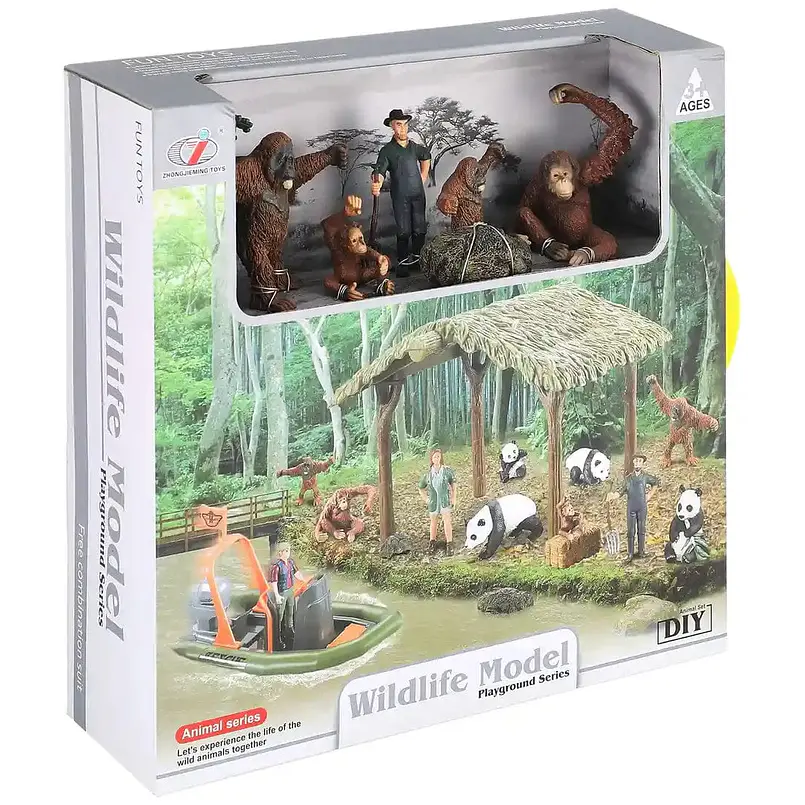 Set Vida Silvestre Primates y Osos Panda 1