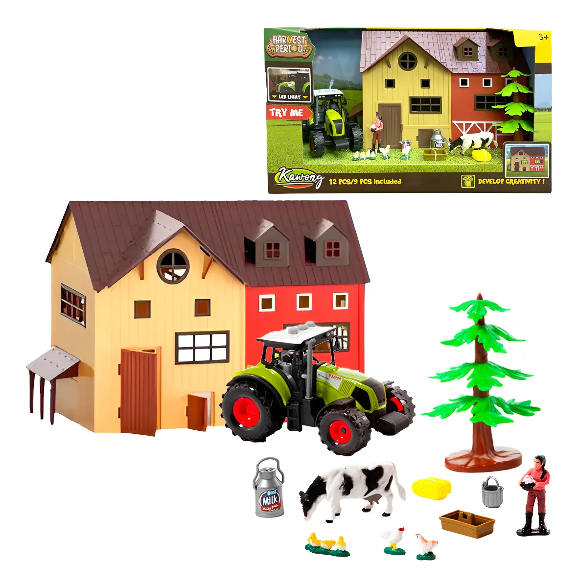 Granja con Tractor
