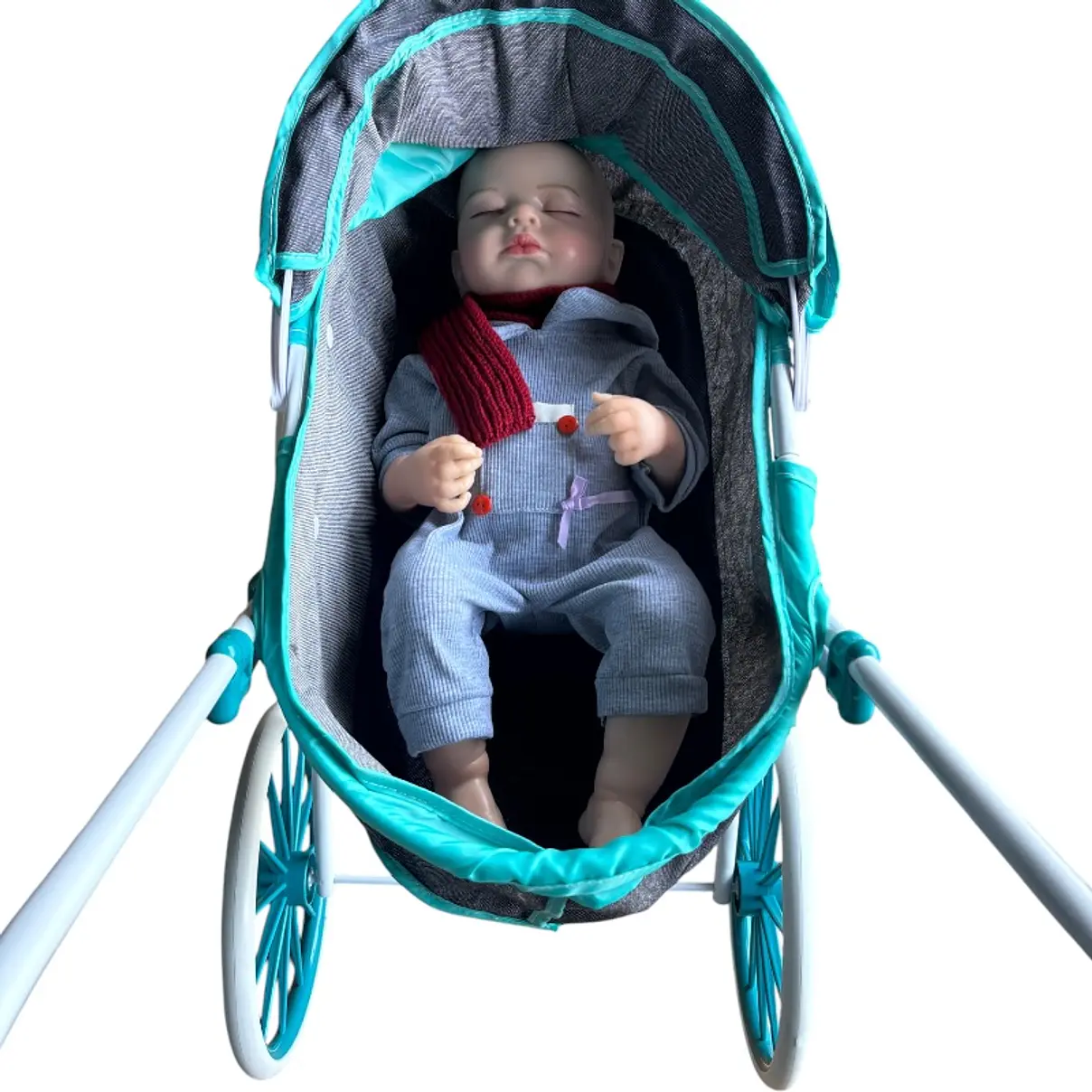 Coche Muñeca Turquesa XL 2