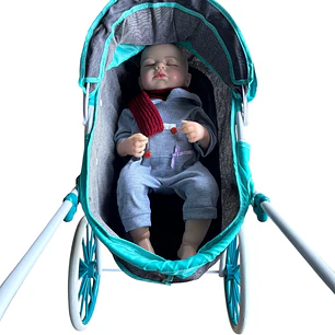 Coche Muñeca Turquesa XL