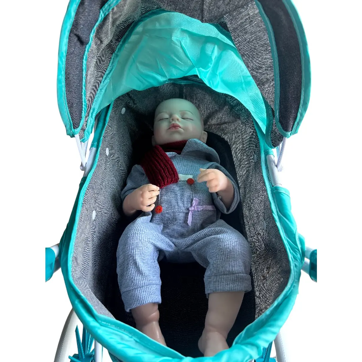 Coche Muñeca Turquesa XL 6